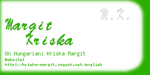 margit kriska business card